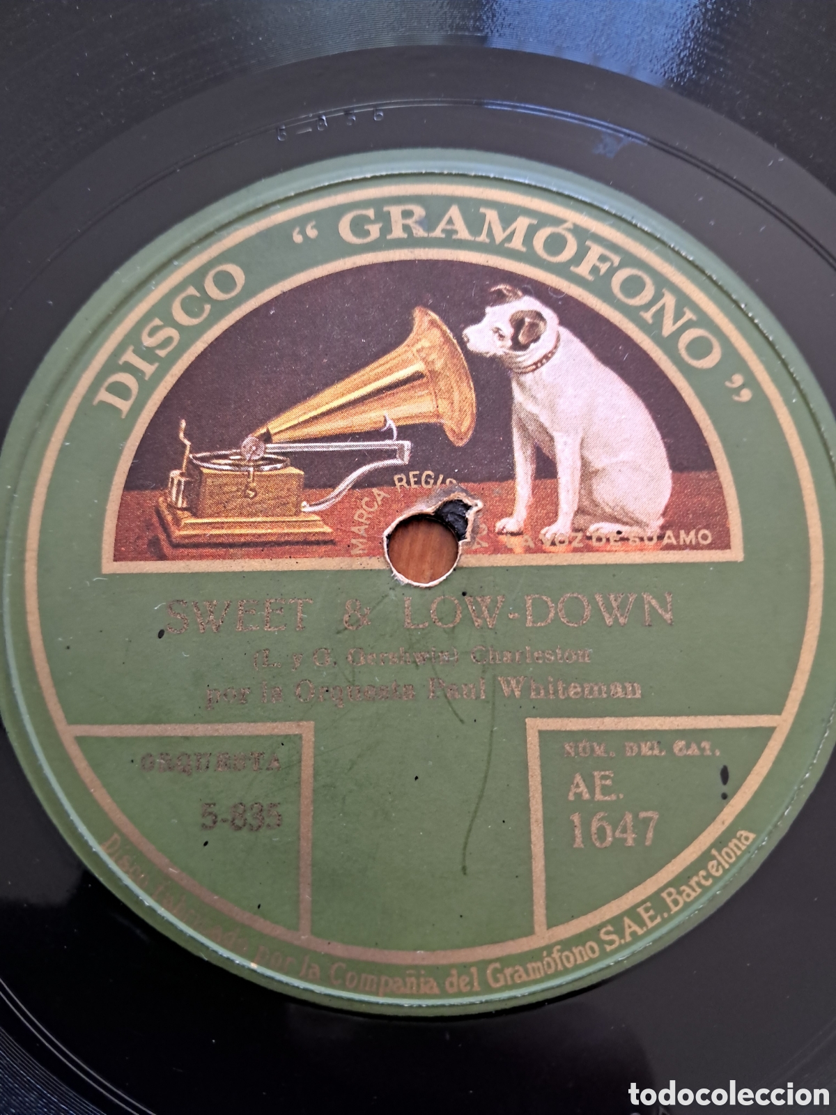 Discos de pizarra: Paul Whiteman &rdquo; sweet & lowdown / No mans mama&rdquo; - Foto 3