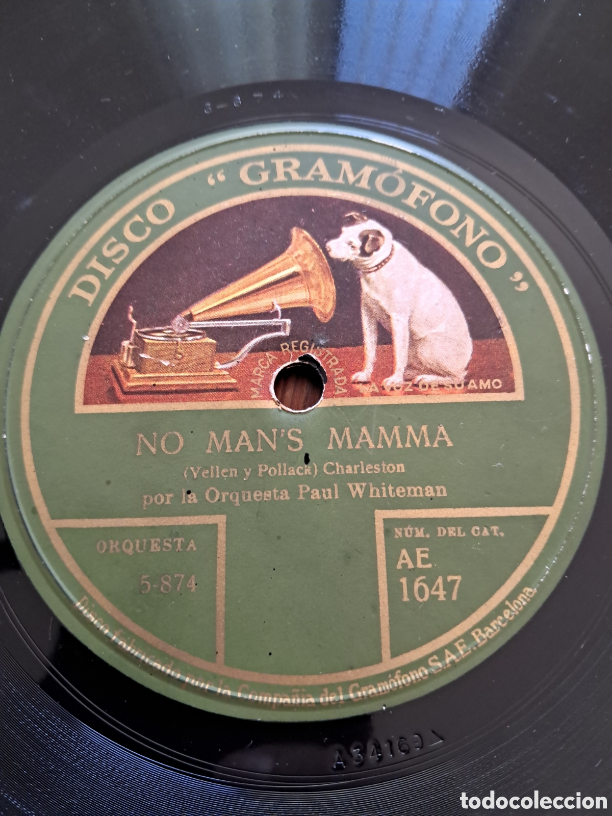 Discos de pizarra: Paul Whiteman &rdquo; sweet & lowdown / No mans mama&rdquo; - Foto 1