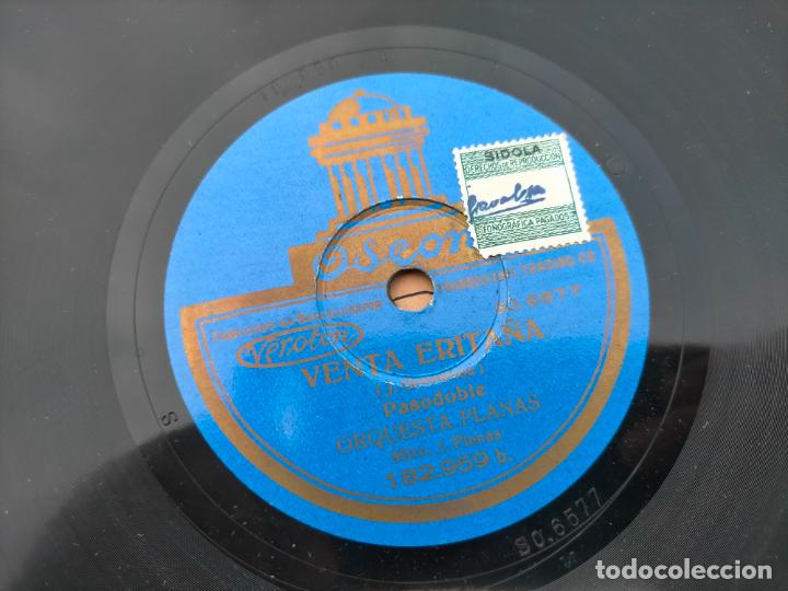 Discos de pizarra: Disco de pizarra antiguo odeon venta erita&ntilde;a nicolas orquesta planas - Foto 2