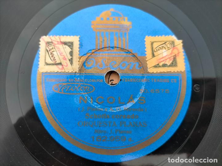Discos de pizarra: Disco de pizarra antiguo odeon venta erita&ntilde;a nicolas orquesta planas - Foto 4