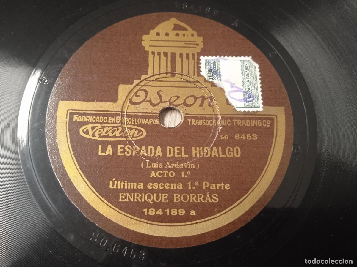 Discos de pizarra: Comedia dram&aacute;tica. ENRIQUE BORR&Aacute;S. La espada del Hidalgo de Luis Ardav&iacute;n - Foto 1