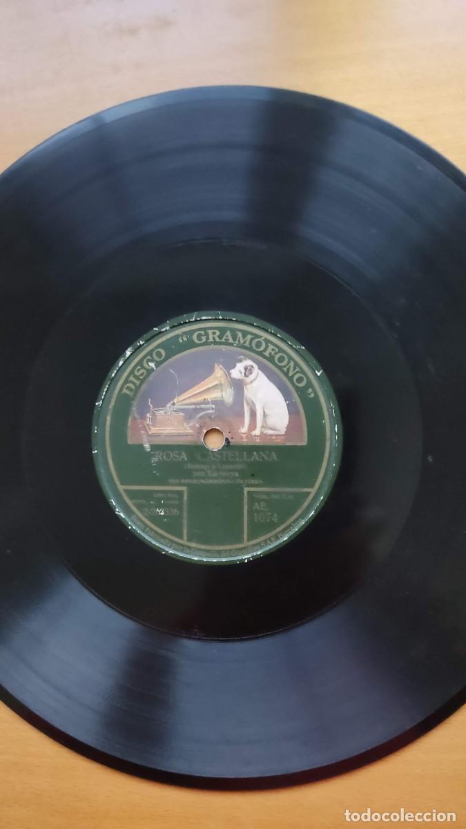 Discos de pizarra: DISCO DE PIZARRA &rdquo; ROSA CASTELLANA &rdquo; Y &rdquo; LA JAVA &rdquo; POR LA GOYA, ACOMPA&Ntilde;ADA DE PIANO - Foto 1