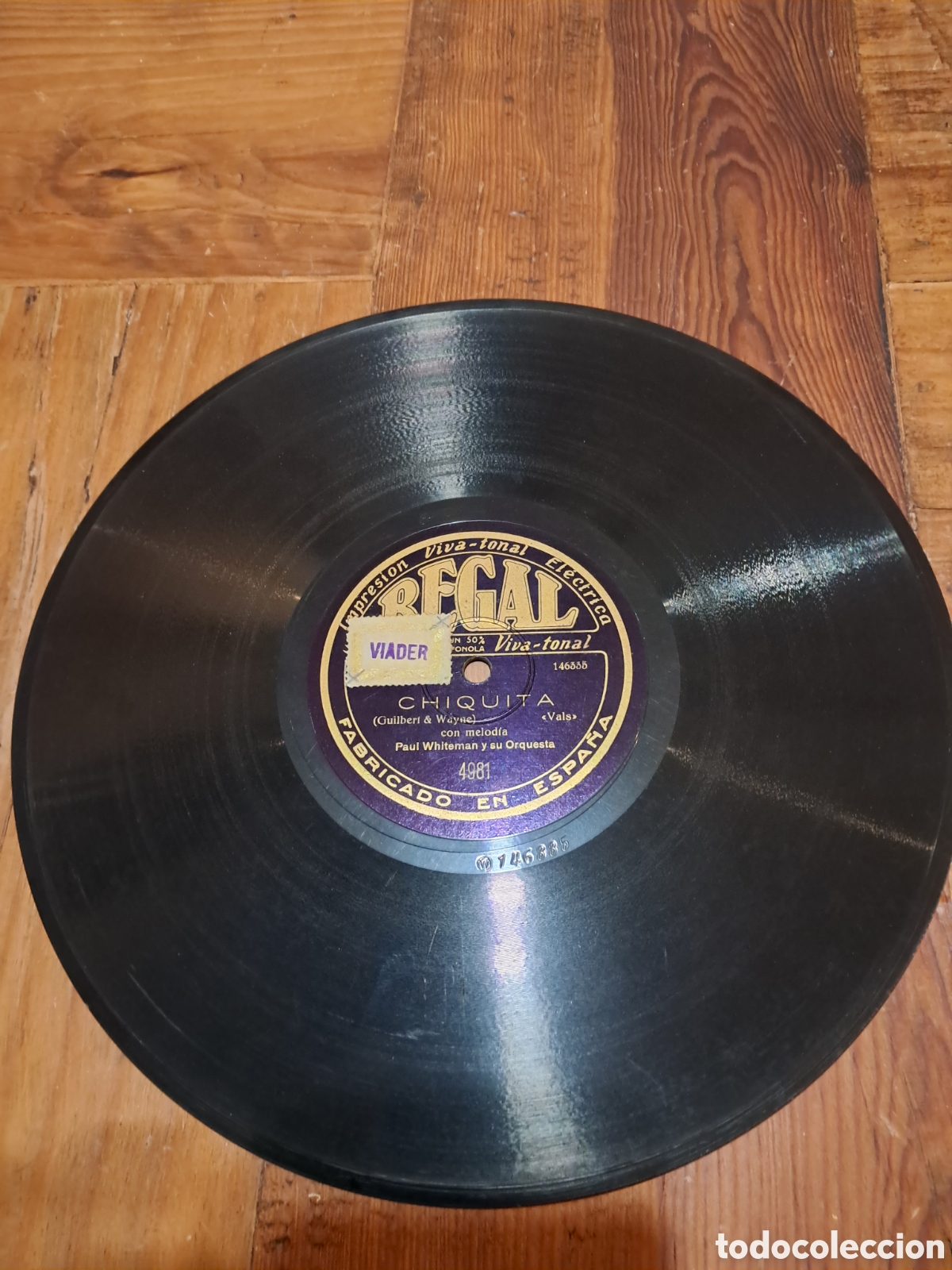 Discos de pizarra: Paul Whiteman &rdquo;chiquita/taint so honey&rdquo; - Foto 4