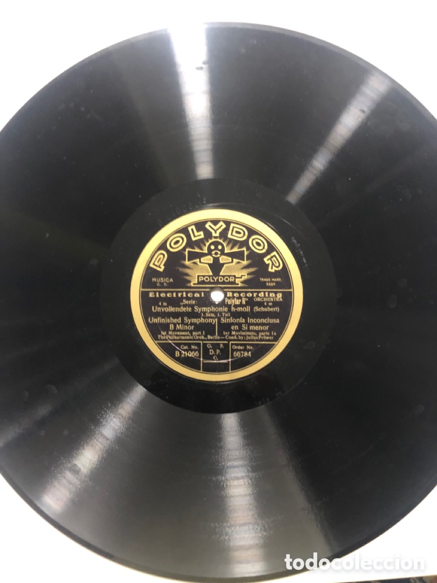 Discos de pizarra: Disco pizarra polydor sinfon&iacute;a inconclusa en s&iacute; menor schubert - Foto 2