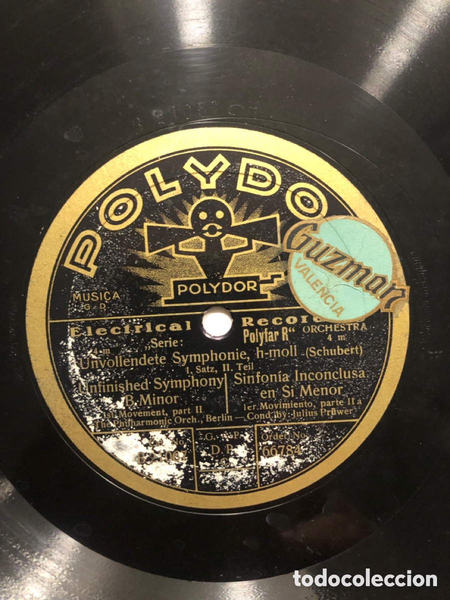 Discos de pizarra: Disco pizarra polydor sinfon&iacute;a inconclusa en s&iacute; menor schubert - Foto 3