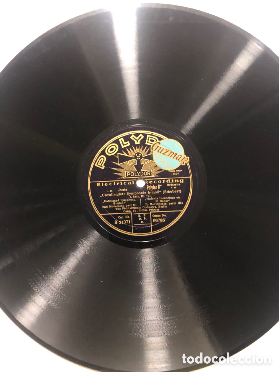Discos de pizarra: Disco pizarra polydor sinfon&iacute;a inconclusa en s&iacute; menor schubert - Foto 2