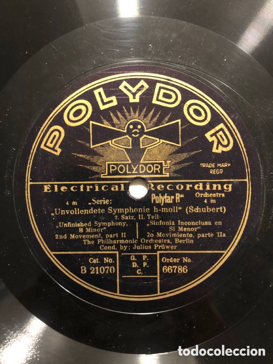 Discos de pizarra: Disco pizarra polydor sinfon&iacute;a inconclusa en s&iacute; menor schubert - Foto 3