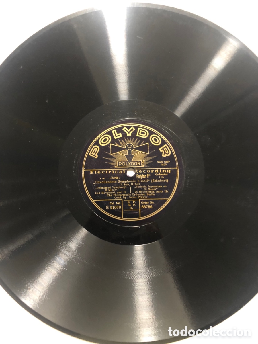Discos de pizarra: Disco pizarra polydor sinfon&iacute;a inconclusa en s&iacute; menor schubert - Foto 4