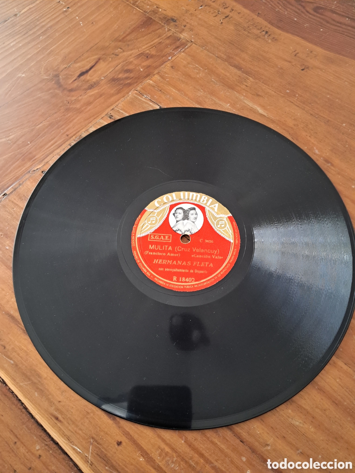 Discos de pizarra: Disco de pizarra hermanas Fleta nuevo - Foto 2