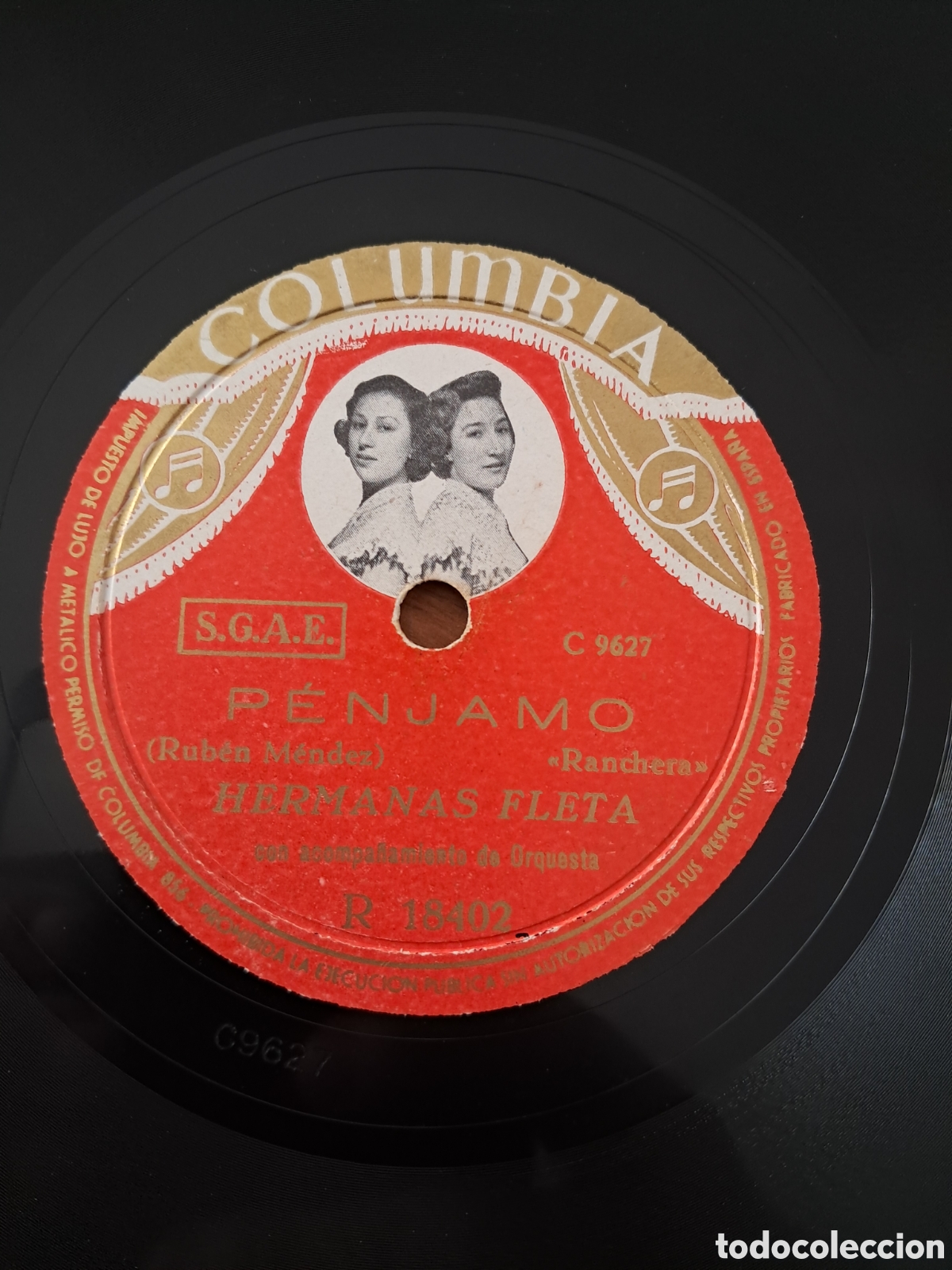 Discos de pizarra: Disco de pizarra hermanas Fleta nuevo - Foto 3
