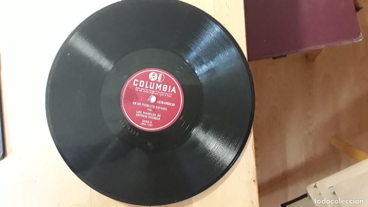 Discos de pizarra: LOS PIANOLOS DE ANTONIO ESCOBAR COLUMBIA - Foto 1