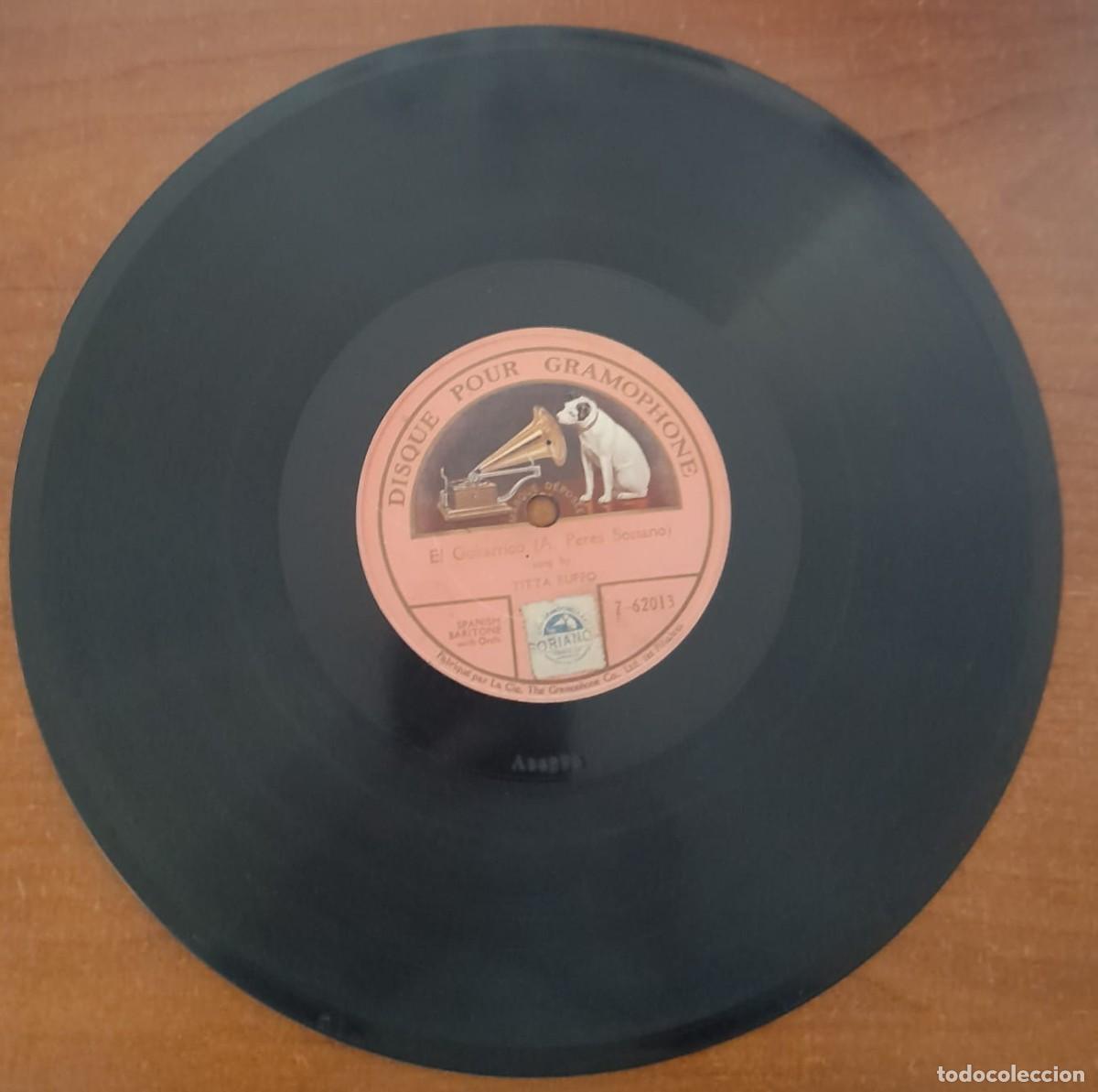 Discos de pizarra: DISCO DE PIZARRA DE TITTA RUFO, EL GUITARRICO - Foto 2