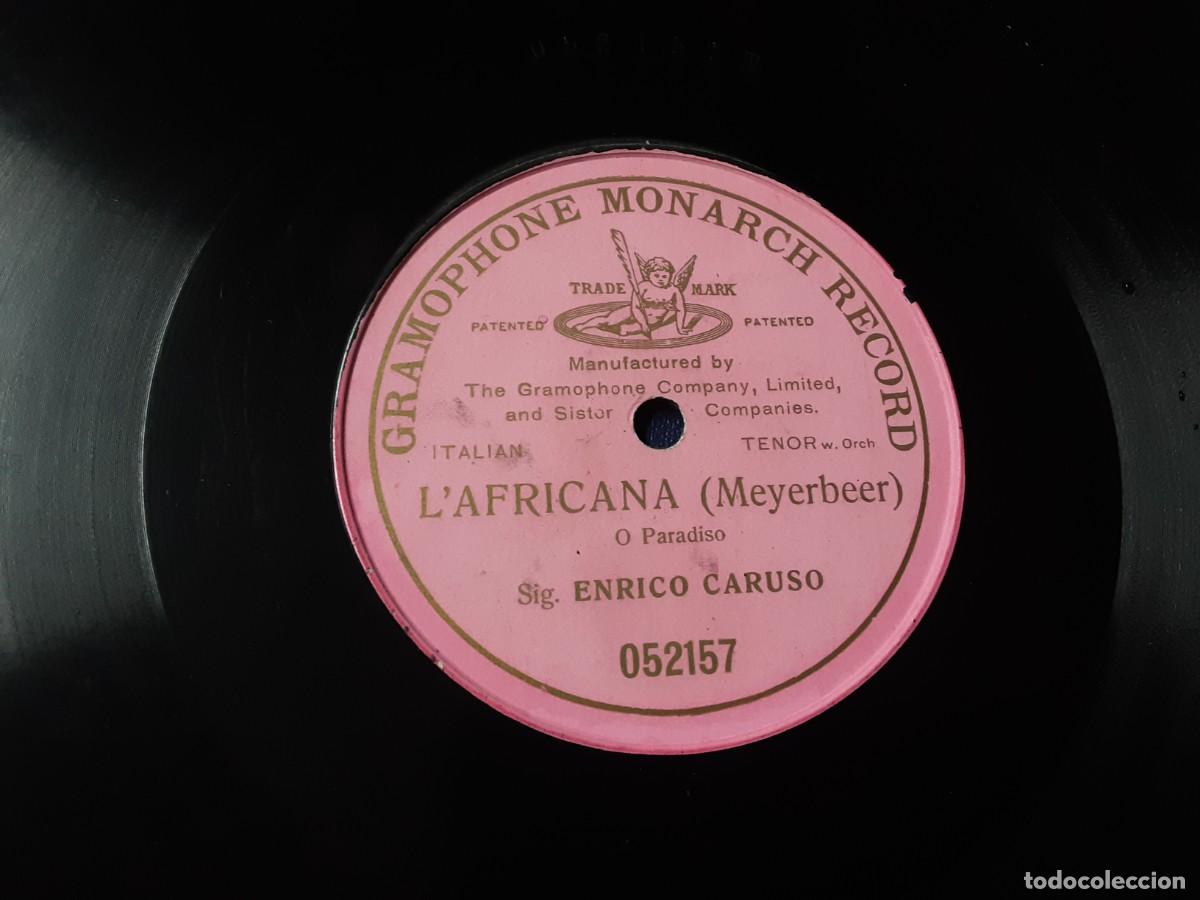 Discos de pizarra: ENRICO CARUSO / LAFRICANA / MEYERBEER - Foto 1