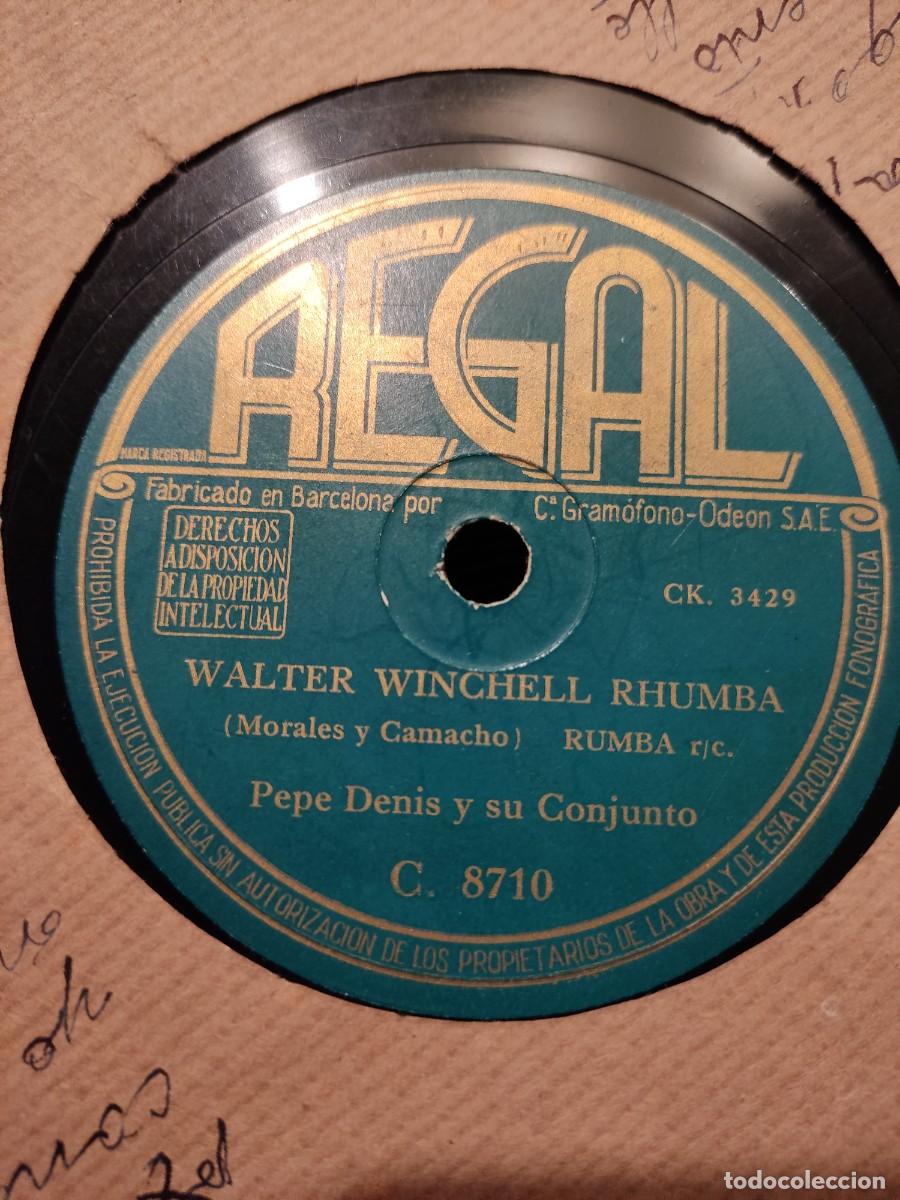 Discos de pizarra: WALTER WINCHELL RHUMBA Y TIBIDABO - Foto 1