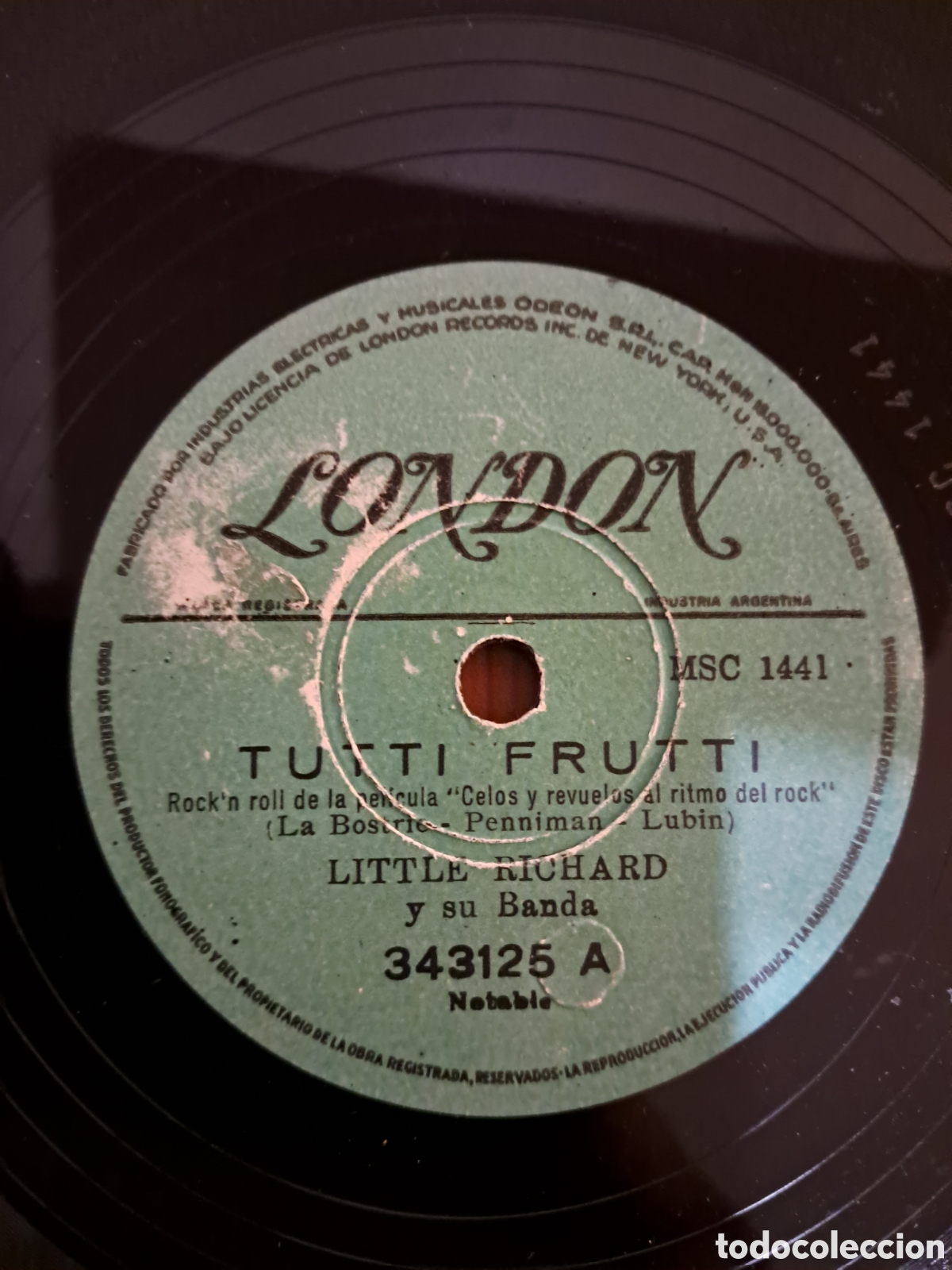 Discos de pizarra: Little Richard Sally la lunga (long tall sally/rip it up) - Foto 3