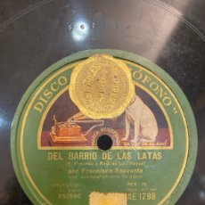 Discos de pizarra: PIZARRA PATO / DEL BARRIO DE LAS LATAS. FRANCISCO SPAVENTA