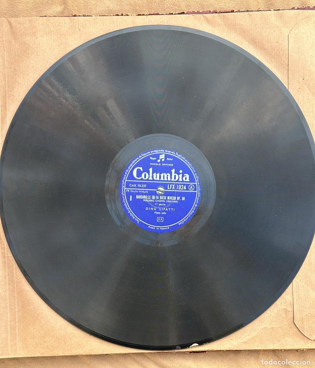 Discos de pizarra: DISCO DE PIZARRA BARCAROLLE EN FA DIESE MINEUR DINU LIPATTI - Foto 2