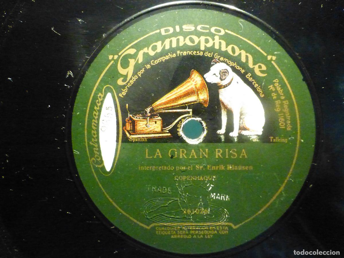 Discos de pizarra: Pizarra Gramophone V.92404 - Risata Inglese, Sr. Burt Shepard y La Gran Risa, Enrik Klausen - Foto 1