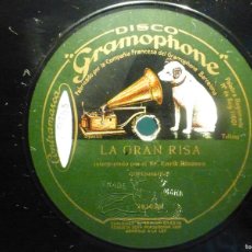 Discos de pizarra: PIZARRA GRAMOPHONE V.92404 - RISATA INGLESE, SR. BURT SHEPARD Y LA GRAN RISA, ENRIK KLAUSEN