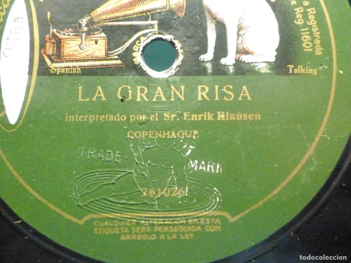 Discos de pizarra: Pizarra Gramophone V.92404 - Risata Inglese, Sr. Burt Shepard y La Gran Risa, Enrik Klausen - Foto 2