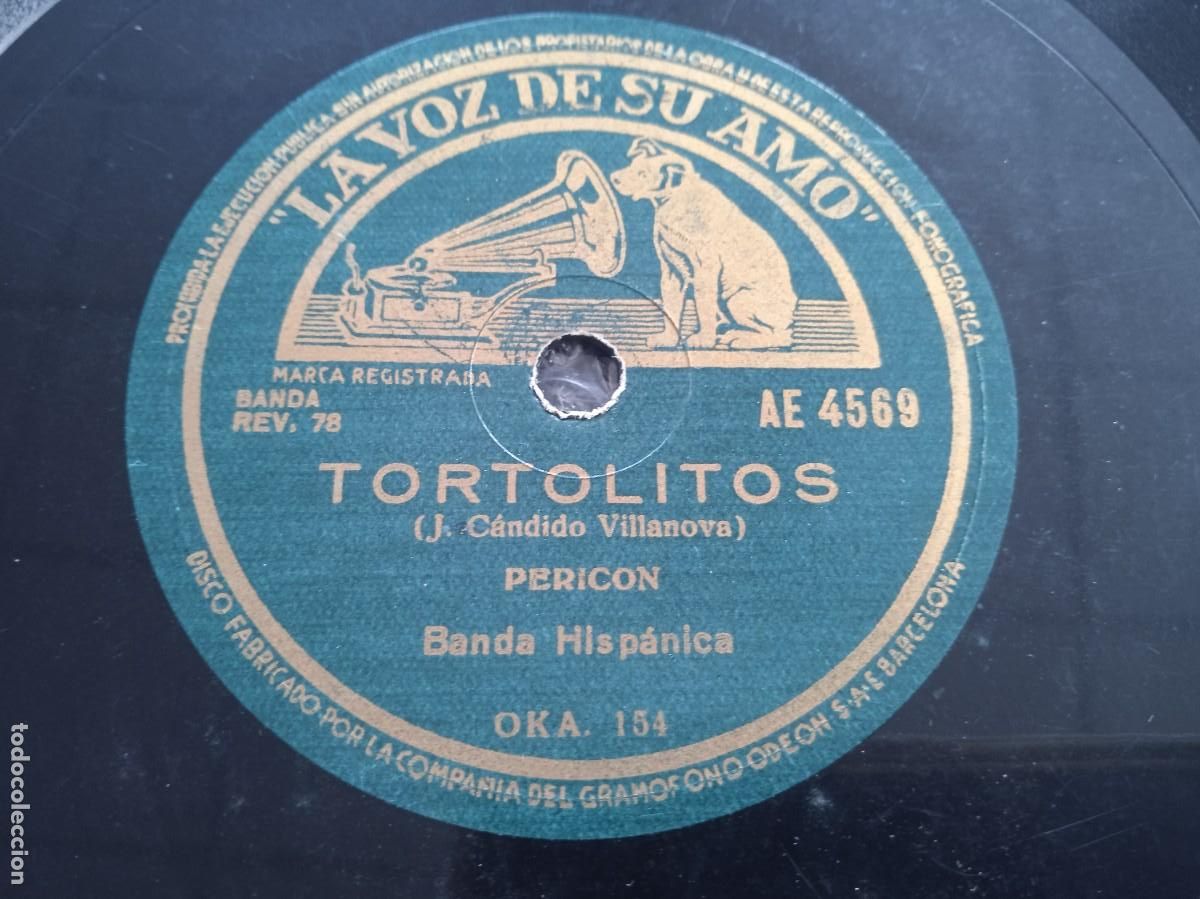 Discos de pizarra: Banda Hisp&aacute;nica. Peric&oacute;n/ Vals-jota - Foto 2