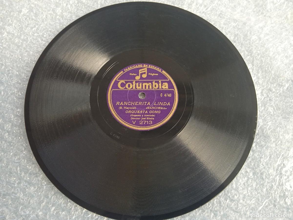 Discos de pizarra: Orquesta Gong. Dirige Jos&eacute; Ribalta. Java/ Ranchera. 78 rpm - Foto 4