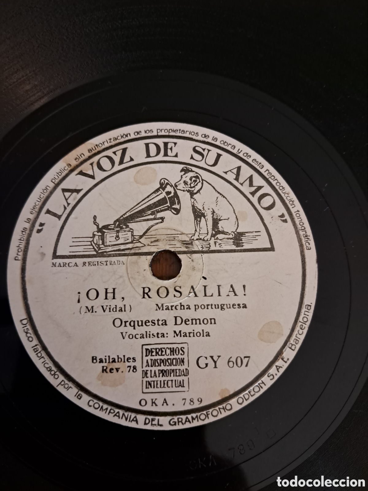 Discos de pizarra: Orquesta Demon &rdquo; vuelve el bugui-bugui / oh Rosalia &rdquo; - Foto 3