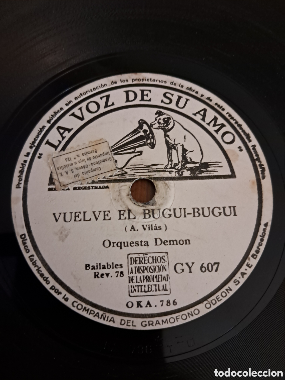 Discos de pizarra: Orquesta Demon &rdquo; vuelve el bugui-bugui / oh Rosalia &rdquo; - Foto 1