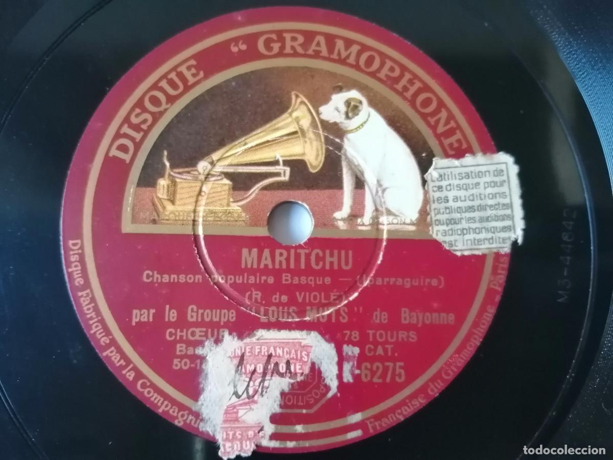 Discos de pizarra: Groupe Lous Muts de Bayonne - La Dacquoise / Maritchu, Chanson populaire Basque - Foto 1