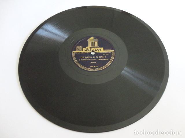 Discos de pizarra: Josel&iacute;n - De quen e o can? / O Tabeiron, Cuento gallego - Odeon 184.818 - Foto 4