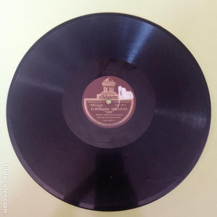 Discos de pizarra: DISCO PIZARRA. ALBORADA GALLEGA, CARCELERA LAS HIJAS DEL ZEBEDEO - Foto 1