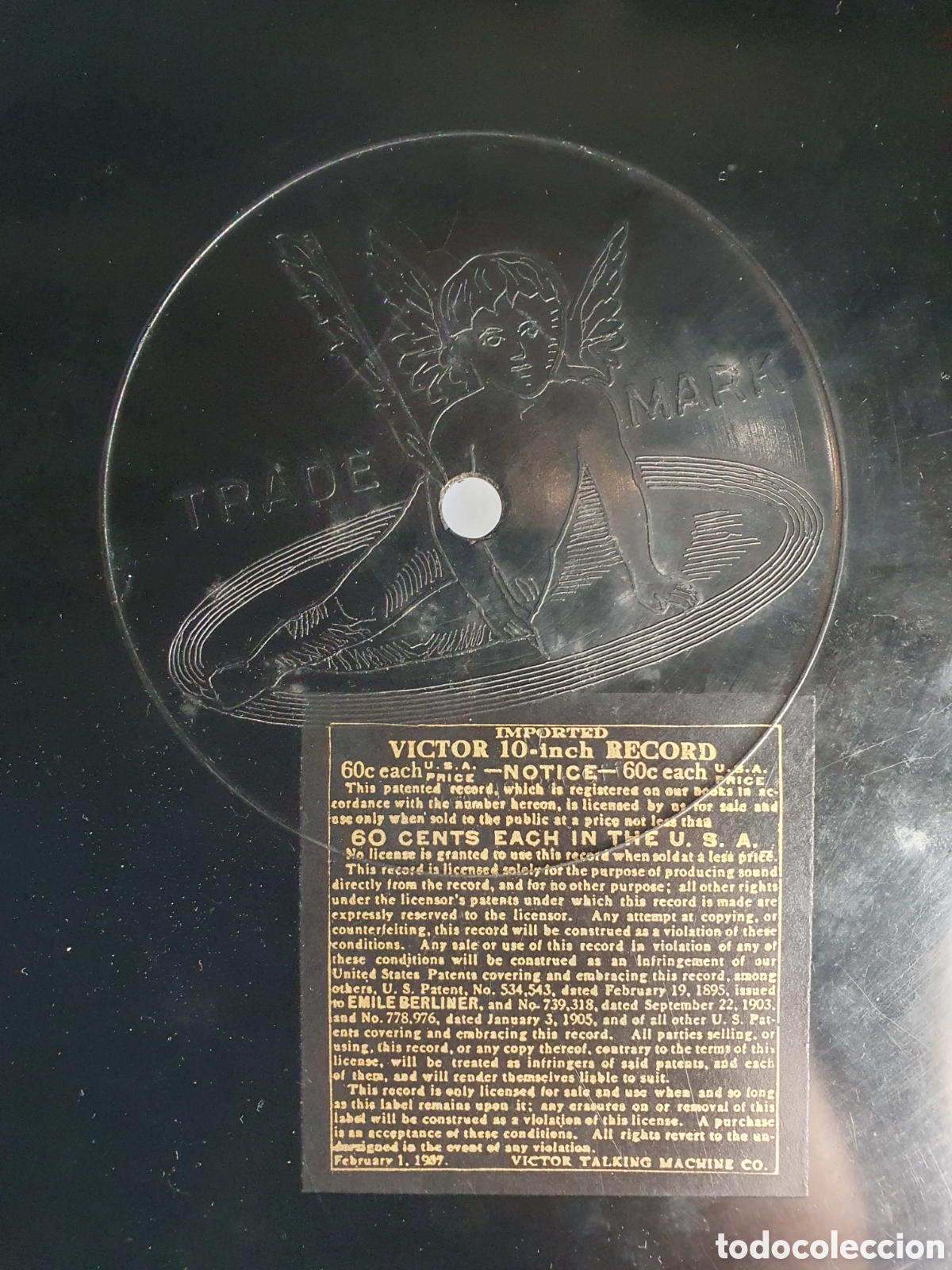 Discos de pizarra: &rdquo;BOHEMIOS&rdquo; de Amadeo Vives. 52172. VICTOR RECORD - Foto 2