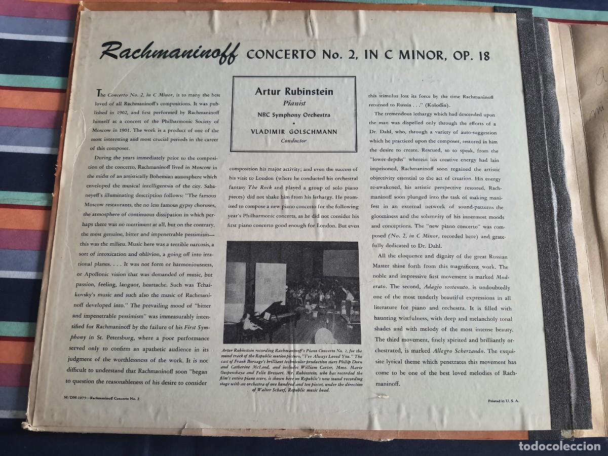 Discos de pizarra: RACHMANINOFF CONCERTO N&ordm;2 - Foto 2