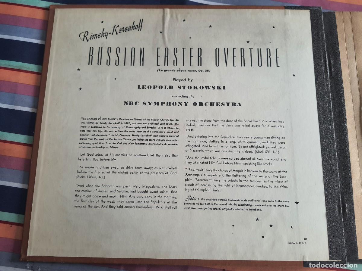 Discos de pizarra: RIMSKY KORSAKOFF RUSSIAN EASTER OVERTURE OP 36 - Foto 2