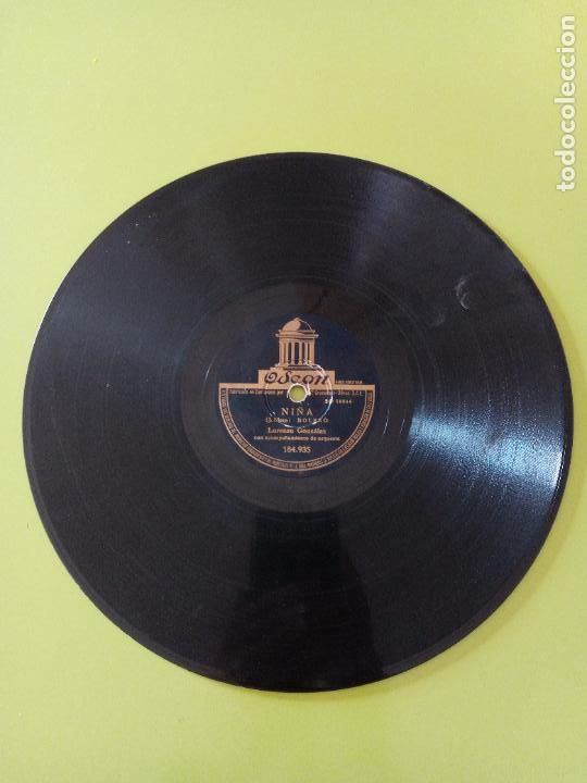 Discos de pizarra: DISCO PIZARRA. LORENZO GONZALEZ. NI&Ntilde;A, CABARETERA - Foto 1