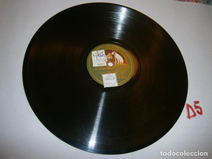 Discos de pizarra: ANTIGUO DISCO DE PIZARRA - LOS VERDERONES - DLP6 - Foto 2