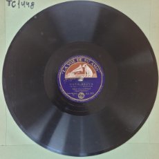Discos de pizarra: DISCO 78 RPM - LA VOZ DE SU AMO - TRIO CALAVERAS - CAÑA BRAVA / ROSITA - GRAMÓFONO