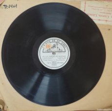 Discos de pizarra: DISCO 78 RPM - LA VOZ DE SU AMO - RAFAEL MEDINA Y ORQ. MONTOLIU - EN LOS JARDINES DE GRANADA