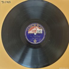 Discos de pizarra: DISCO 78 RPM - LA VOZ DE SU AMO - JORGE NEGRETE - LA CHANCLA / LA BURRITA - GRAMÓFONO