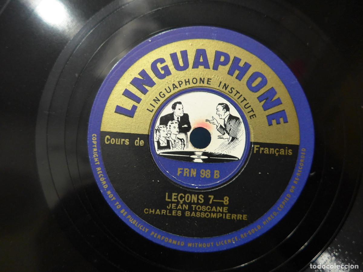 Discos de pizarra: CURSO DE FRANCES EN UN DISCO DE PIZARRA DE PHILIPS LINGUAPHONE - Foto 4