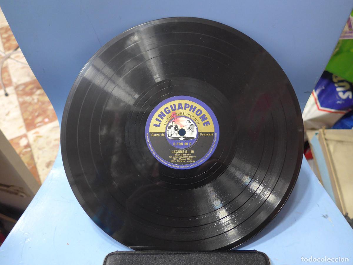 Discos de pizarra: CURSO DE FRANCES EN UN DISCO DE PIZARRA DE PHILIPS LINGUAPHONE - Foto 5