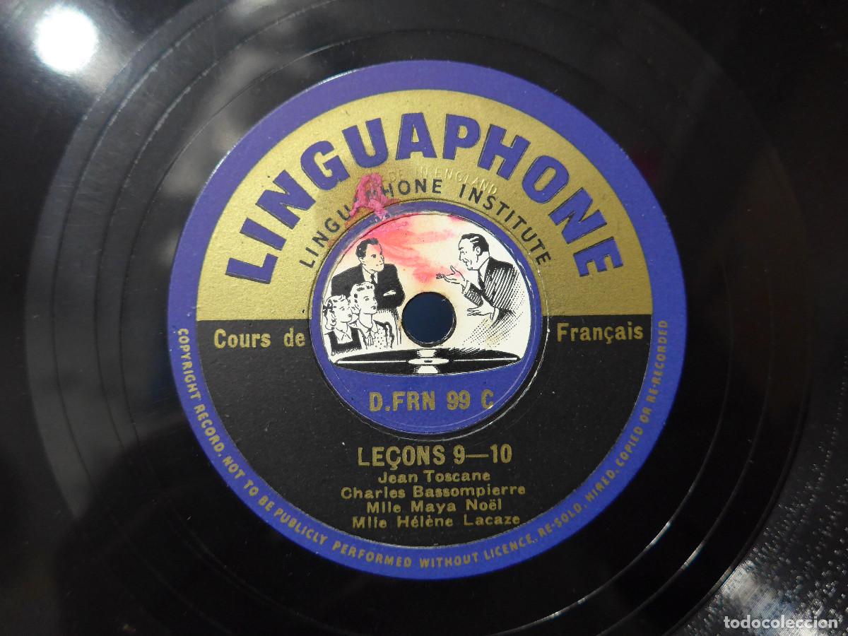 Discos de pizarra: CURSO DE FRANCES EN UN DISCO DE PIZARRA DE PHILIPS LINGUAPHONE - Foto 6