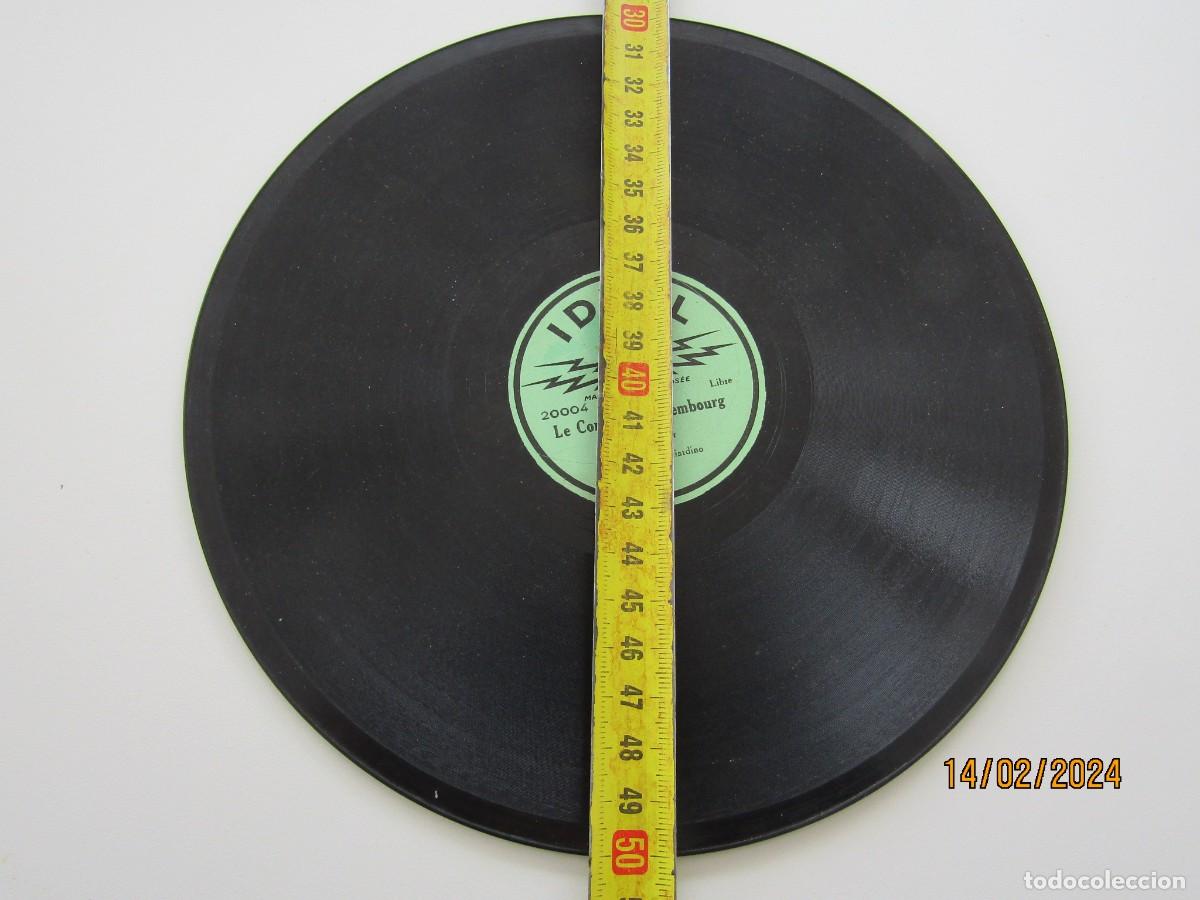 Discos de pizarra: ANTIGUO MINI DISCO IDEAL DE PIZARRA DE 20 CTM - Foto 1