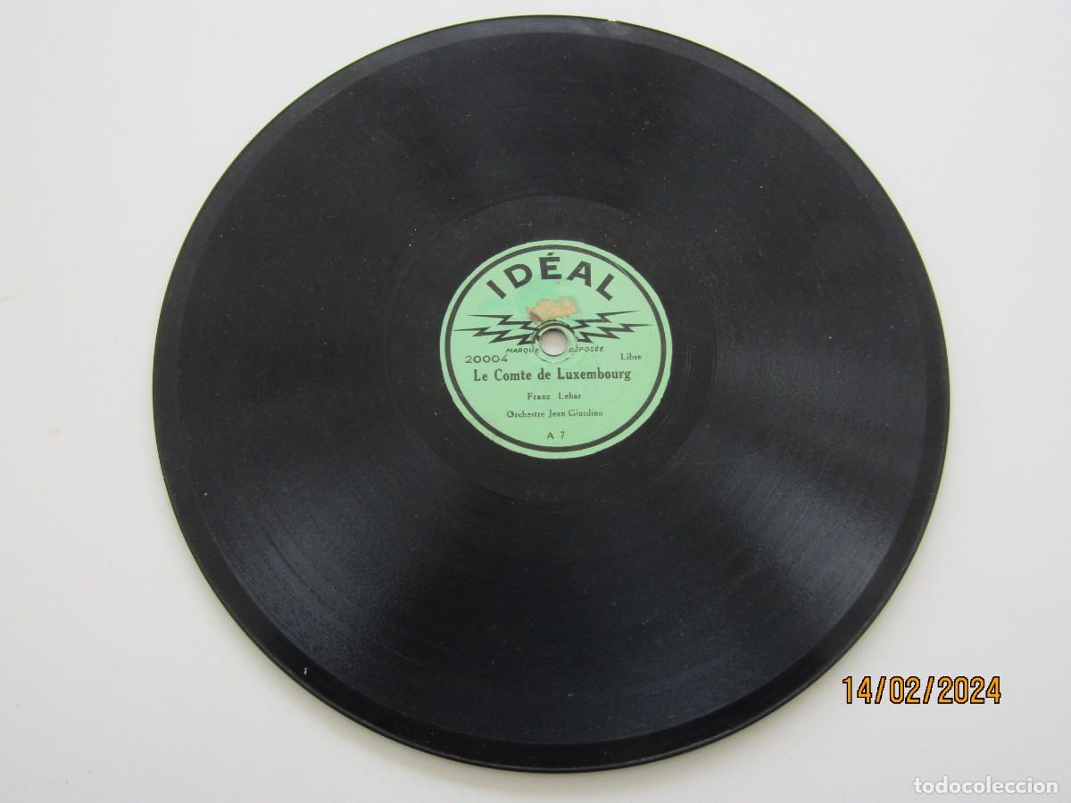 Discos de pizarra: ANTIGUO MINI DISCO IDEAL DE PIZARRA DE 20 CTM - Foto 3
