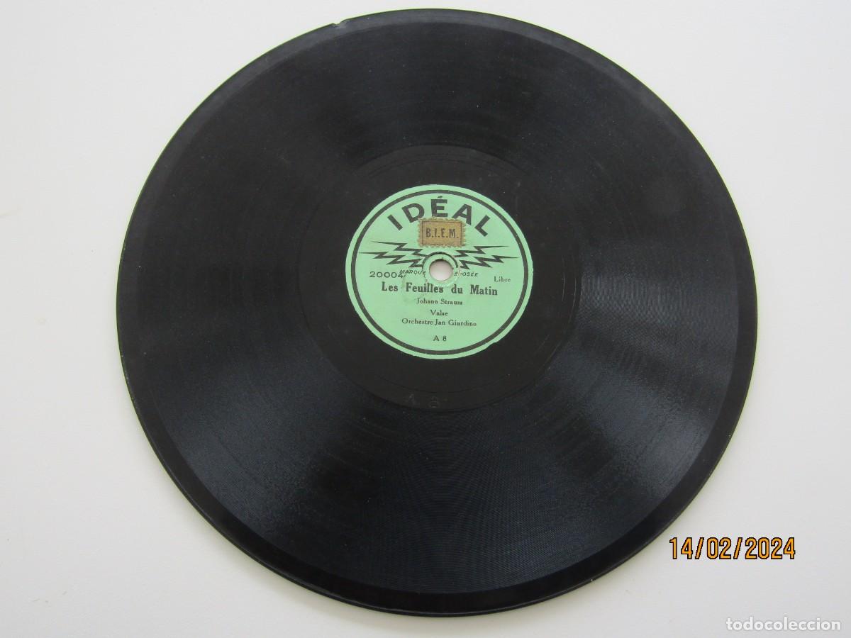 Discos de pizarra: ANTIGUO MINI DISCO IDEAL DE PIZARRA DE 20 CTM - Foto 4