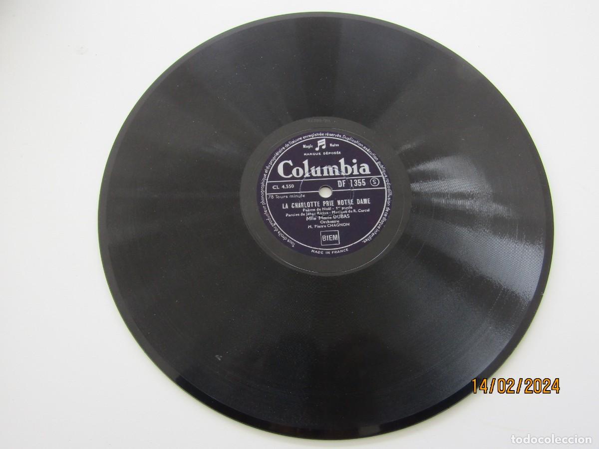 Discos de pizarra: ANTIGUO DISCO DE PIZARRA FRANCIA - Foto 2