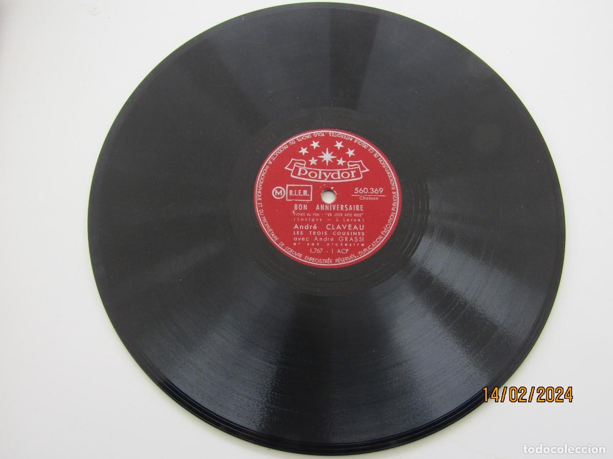 Discos de pizarra: ANTIGUO DISCO DE PIZARRA FRANCIA - Foto 1