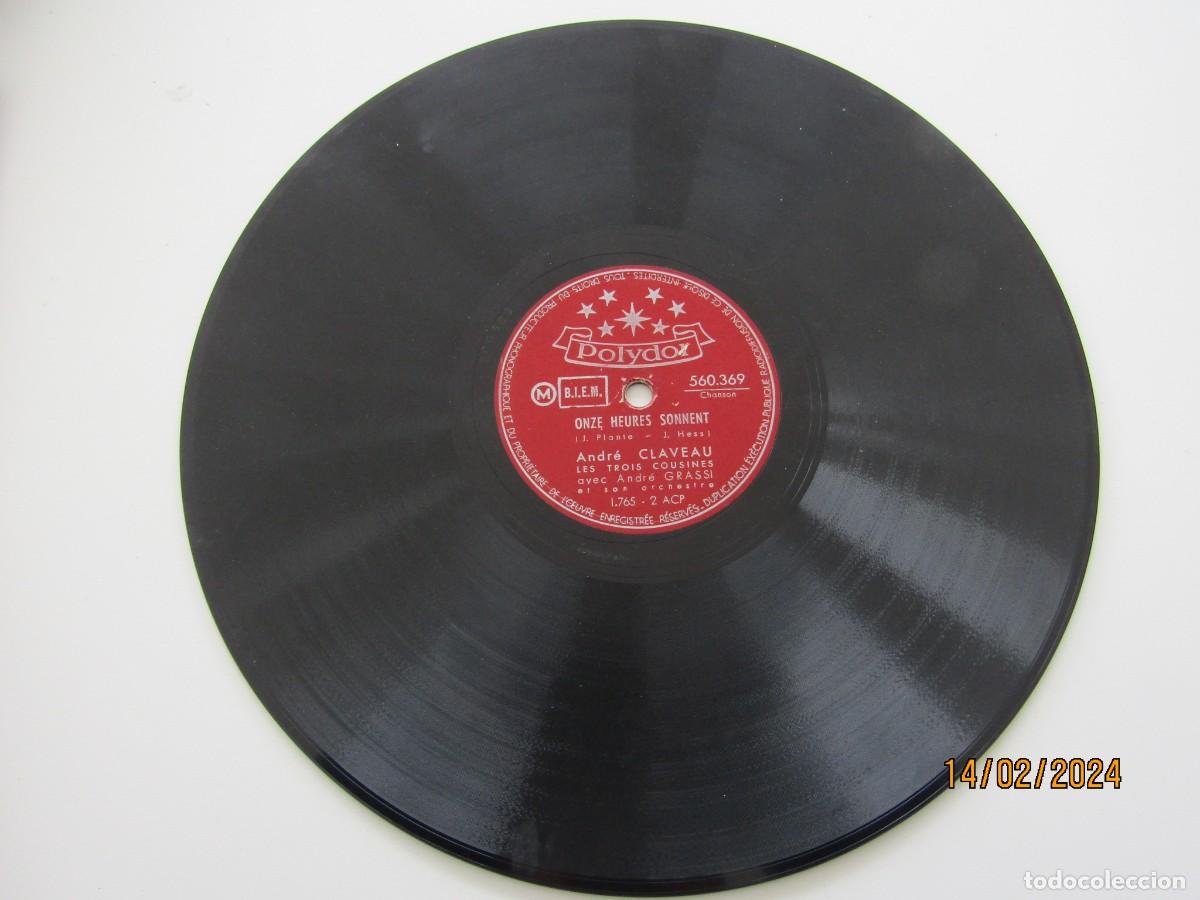 Discos de pizarra: ANTIGUO DISCO DE PIZARRA FRANCIA - Foto 2