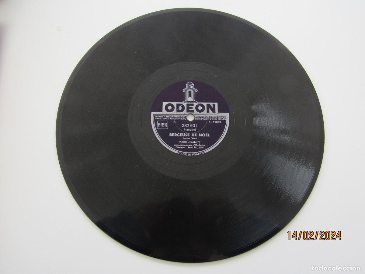 Discos de pizarra: Disco pizarra gram&oacute;fono Odeon frances - Foto 1