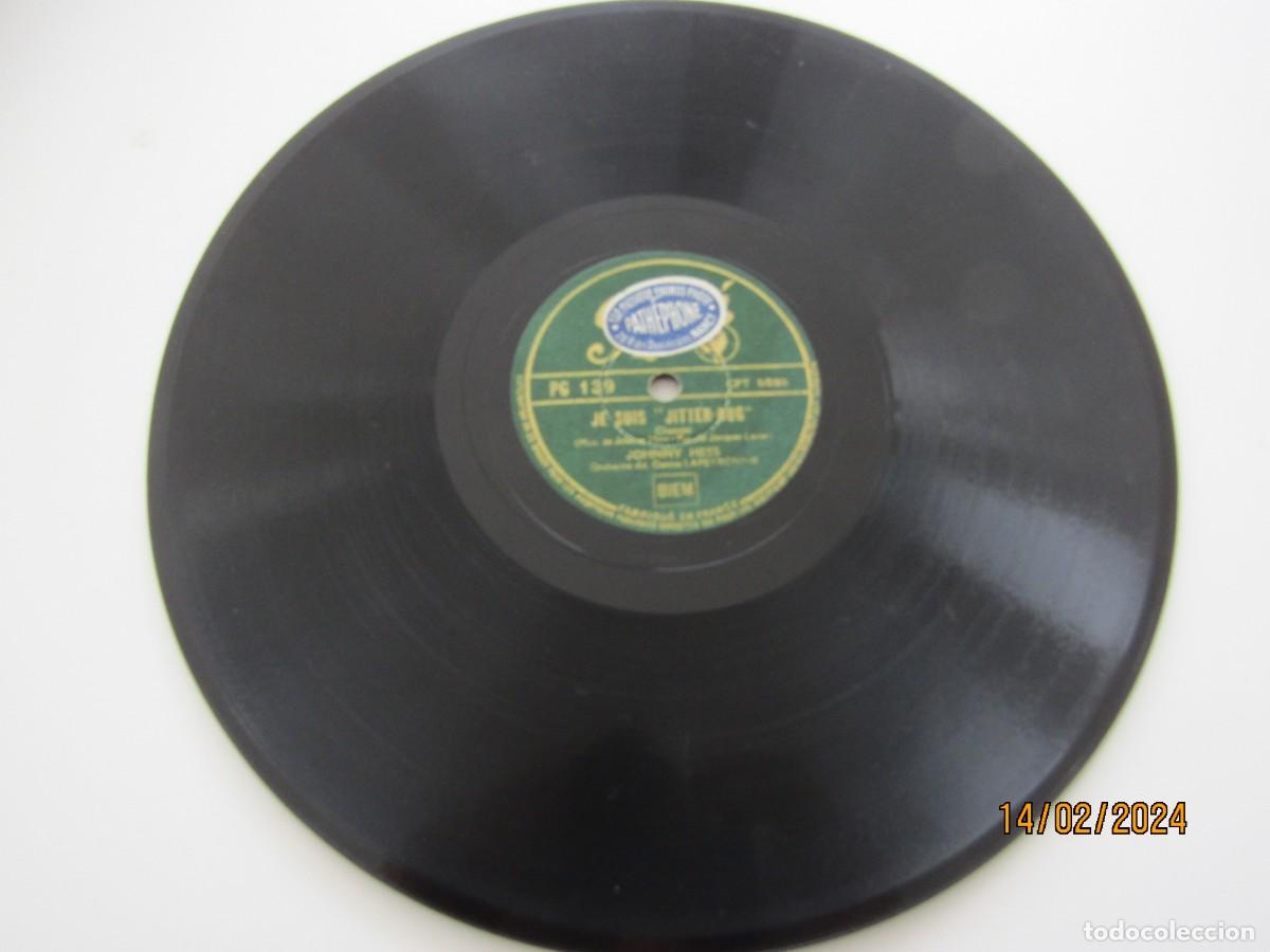 Discos de pizarra: Disco pizarra gram&oacute;fono PATE FRACES - Foto 1
